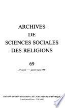 Archives de sciences sociales des religions