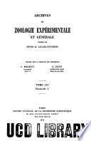 Archives de zoologie expérimentale et générale