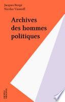 Archives des hommes politiques