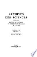 Archives des sciences