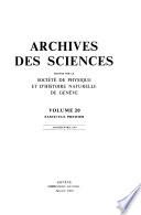 Archives des sciences