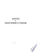 Archives des sciences physiques et naturelles
