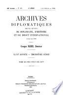 Archives diplomatiques