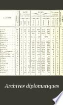 Archives diplomatiques