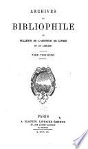 Archives du bibliophile