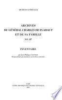 Archives du général Charles de Flahaut et de sa famille