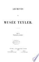 Archives du Musée Teyler