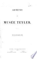 Archives du Musée Teyler
