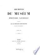 Archives du Museum d'Histoire Naturelle