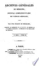Archives générales de médecine