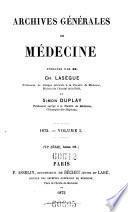 Archives generales de medecine