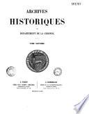 Archives historiques du département de la Gironde