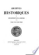Archives historiques du département de la Gironde