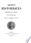 Archives historiques du département de la Gironde