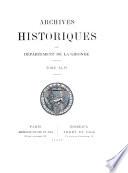 Archives historiques du département de la Gironde