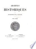 Archives historiques du département de la Gironde