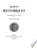Archives historiques du département de la Gironde