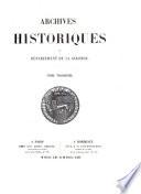 Archives historiques du département de la Gironde