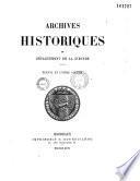 Archives historiques du département de la Gironde