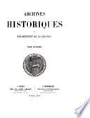 Archives historiques du département de la Gironde