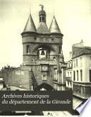 Archives historiques du département de la Gironde