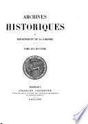 Archives historiques du département de la Gironde