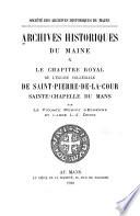 Archives historiques du Maine
