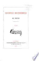 Archives historiques du Poitou