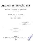 Archives israélites