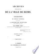 Archives législatives de la ville de Reims: 1. ptie. Costumes