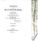 Archives législatives de la ville de Reims