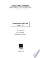 Archives Maurice Escoffier
