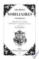 Archives nobiliaires universelles