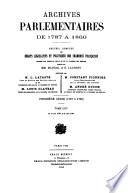 Archives parlementaires de 1787 à 1860