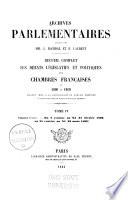 Archives parlementaires de 1787 à 1860
