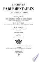 Archives parlementaires de 1787 à 1860