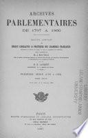 Archives parlementaires de 1787 à 1860