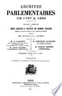 Archives parlementaires de 1787 à 1860