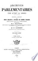 Archives parlementaires de 1787 à 1860