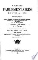Archives parlementaires de 1787 à 1860