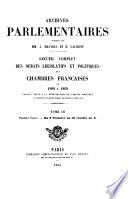 Archives parlementaires de 1787 à 1860