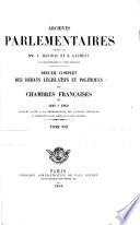 Archives parlementaires de 1787 à 1860