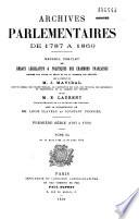 Archives parlementaires de 1787 à 1860