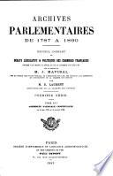 Archives parlementaires de 1787 à 1860