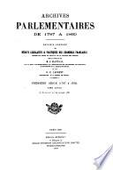 Archives parlementaires de 1787 à 1860