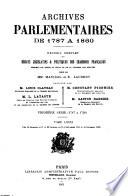 Archives parlementaires de 1787 à 1860