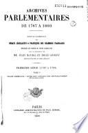 Archives parlementaires de 1787 à 1860