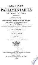 Archives parlementaires de 1787 à 1860