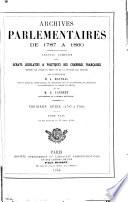 Archives parlementaires de 1787 à 1860