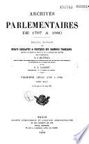 Archives parlementaires de 1787 à 1860